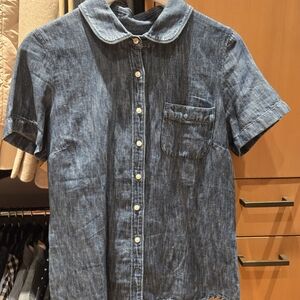 J. Crew Casual Blue Button-Down Shirt
